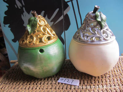 樹脂工藝品批發(fā) 套二梨子罐家居擺飾（AZ0127）綜合介紹